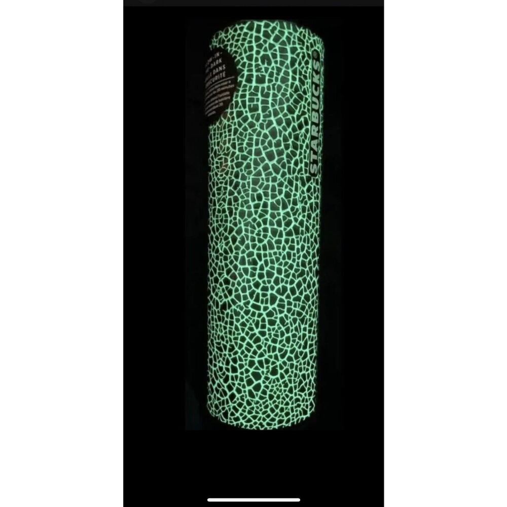 Starbucks Fall Halloween Night Crackle Glow in Dark Target Tumbler 16oz Cup 2022